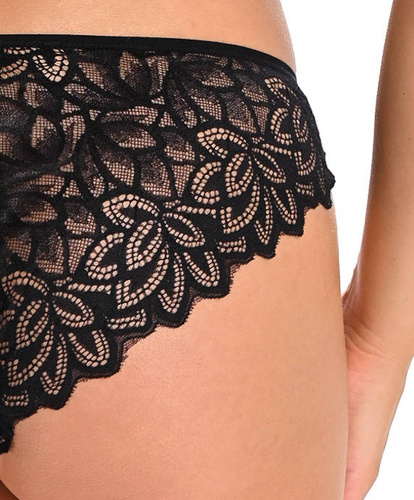 Figi koronkowe brazyliany Lilian Teyli - czarny