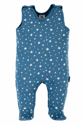 Śpiochy niemowlęce "Stars" Makoma niebieski