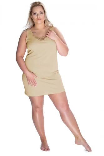 Halka nocna damska 86595 Lia Mewa beżowy