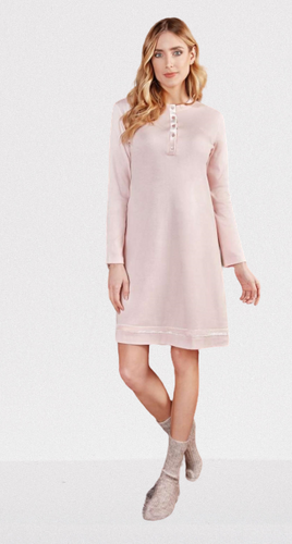 Koszula nocna rozpinana PC38082 Nottingham pink