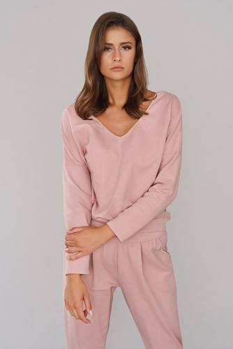 Komplet Damski Karina Italian Fashion - pudrowy 