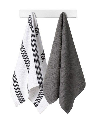 Ręcznik kuchenny Bobby 7 frotte komplet 2 szt. bawełniany Spod Igły i Nitki czerwony biały pasy