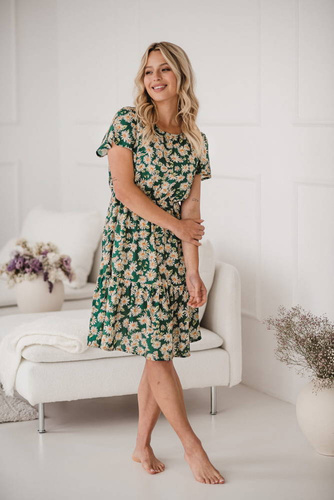 Sukienka ciążowa i do karmienia Lovely Dress Milk&Love zielony