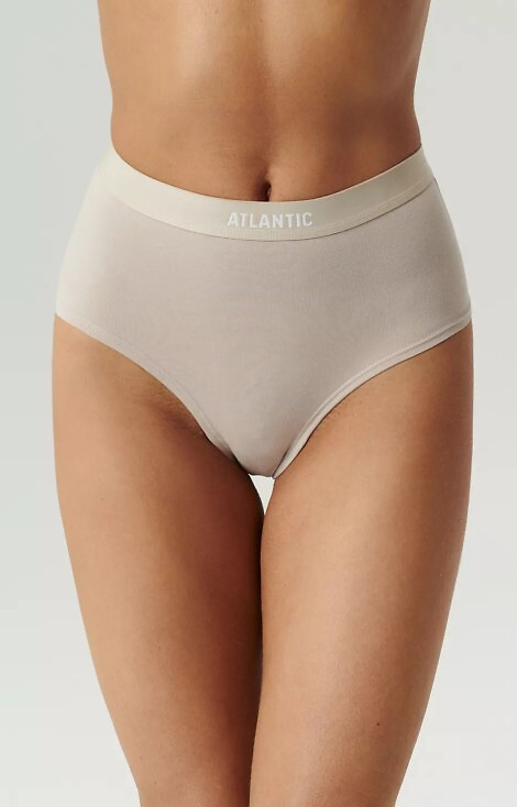 Figi damskie 3CLP-009 Maxi Sport Atlantic-beżowy-waniliowy-niebieski