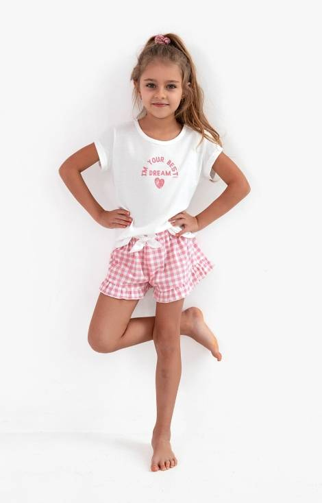 Sensis Piżama dziecięca Keyla Kids -perłowy