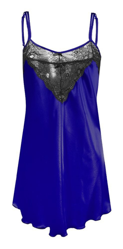 Koszulka satynowa damska DKaren - modrak