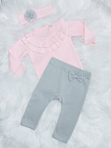 Spodnie niemowlęce Tosia Bambarillo biały