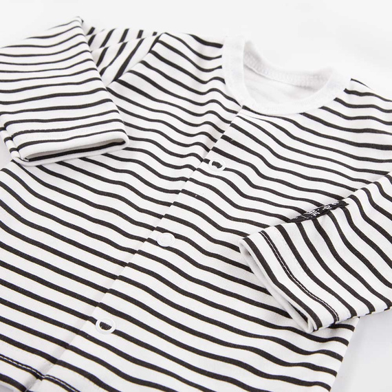 Kaftanik bawełniany Magic Eevi - białe paski