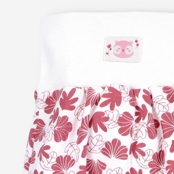 Półśpiochy z bawełny organicznej Wesoła Panda Nini druk