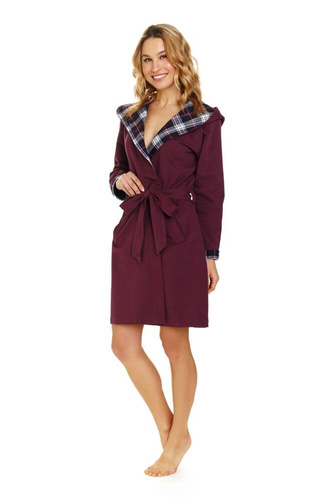7106 Szlafrok damski Doctor Nap - burgundy