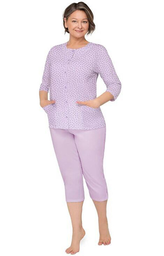 Piżama damska 201 Maria II Martel  wrzosowy