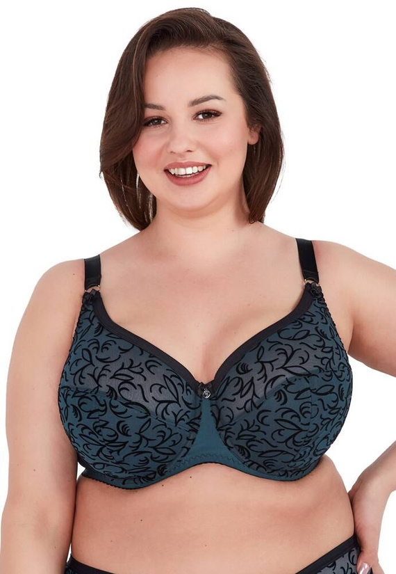 Biustonosz Półusztywniany BS 1213Maxi Adaline Gaia -turkusowy