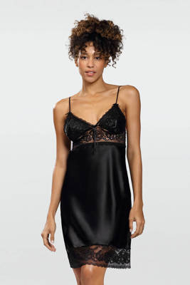 Agatha Halka satynowa koszulka damska DKaren - czarna