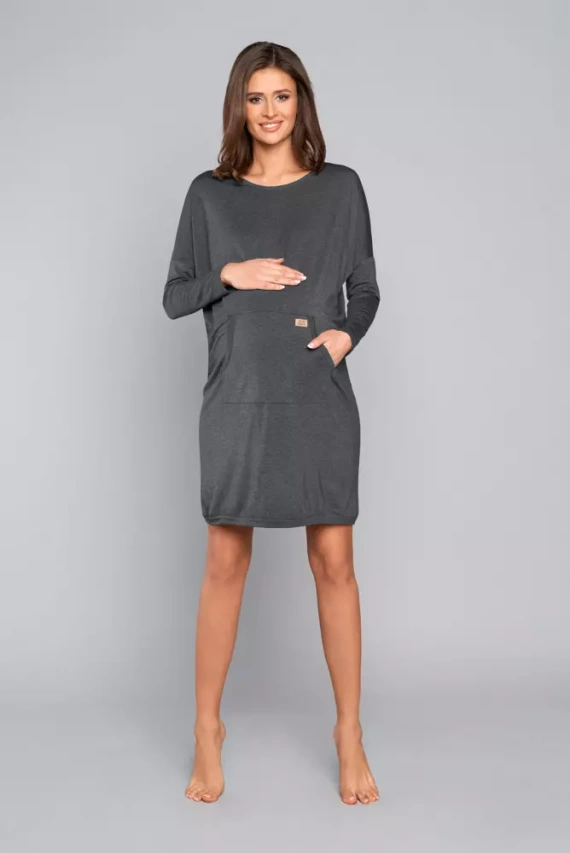 Tunika damska i ciążowa Tirana Italian Fashion- granat