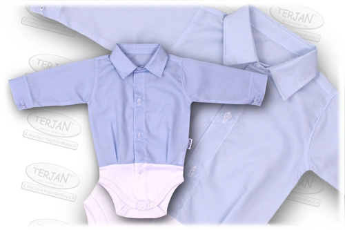 Koszulo- body długi rękaw Terjan białe