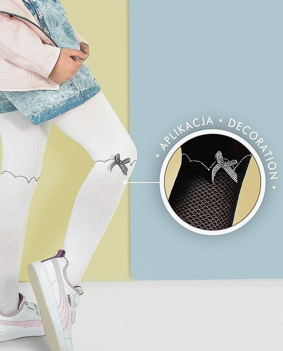 Rajstopy Dziewczęce 2325 Knittex - bianco