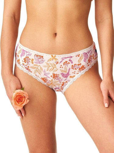 Figi damskie LPC 785   2-pak Key bordowy beżowy