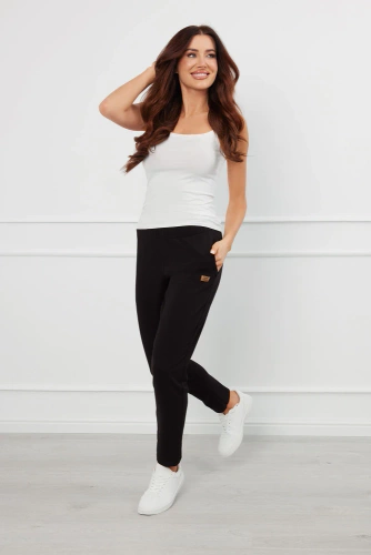 Spodnie damskie Stella Italian Fashion - czarne