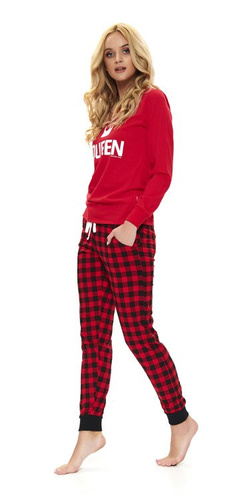 PM.9748 Piżama Damska Doctor Nap - red