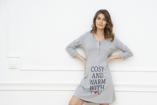 Koszula ciążowa i do karmienia. 3/4rękaw Balsam Italia Fashion - melanż