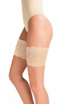 Opaska na uda koronkowa 509 Gabriella nero/czarny