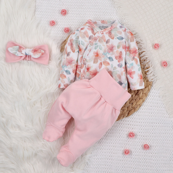 Body kopertowe dla dziewczynki Kolorowe Kwiatki Nini druk