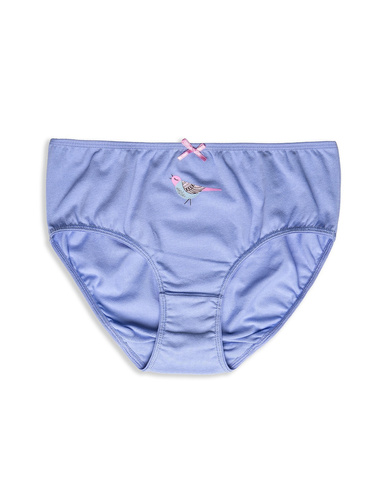  Figi Damskie L-122 BI-49  A'2 Lama niebieski biały różowy