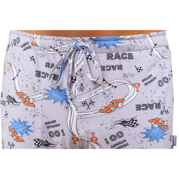 Bawełniana piżama męska z długim rękawem 2660/09 Sesto Senso - grafit