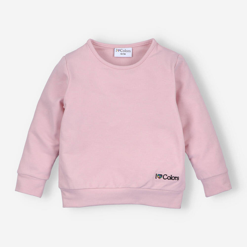 Bluza dresowa I love Colors - różowy