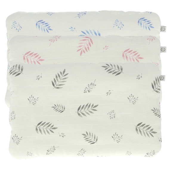 Poduszka muślinowa Blue leaves Yosoy - niebieski