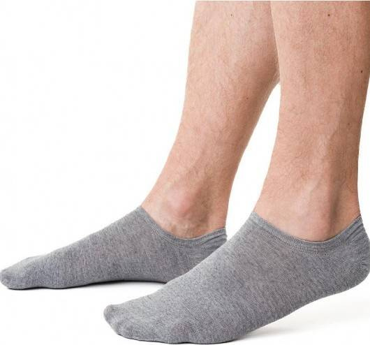 Art.130 Natural Merino Wool Stopki męskie - 001 szary