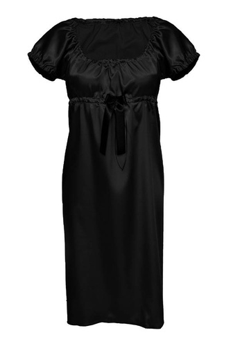 Halka satynowa koszulka damska Anabel DKaren - Czarny