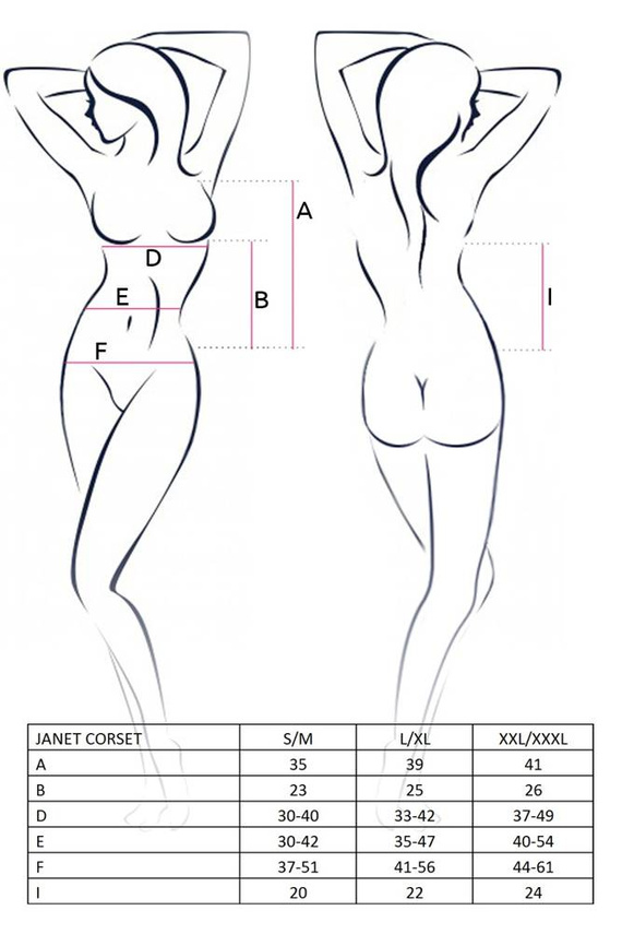 Gorset damski Janet Corset Passion biały