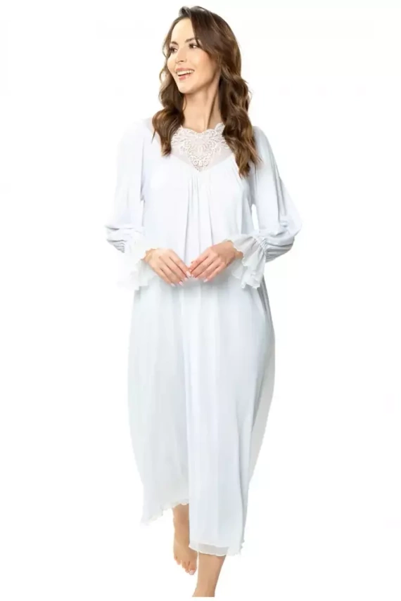 Koszula nocna 86559 Katarzyna Mewa biały