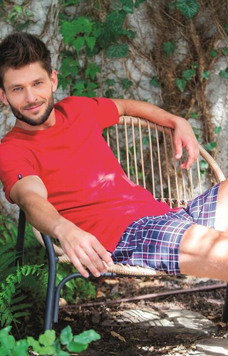 Piżama Męska MNS 453 Key - czerwona