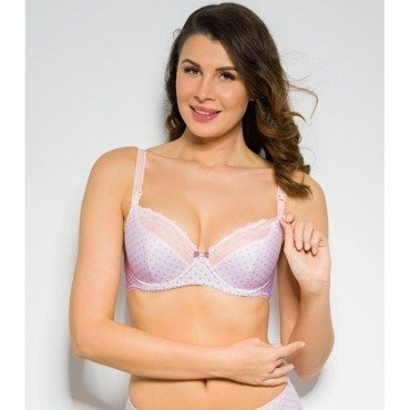 Mama Sweet Semi Padded Pink Biustonosz półusztywniany do karmienia Benefit różowy