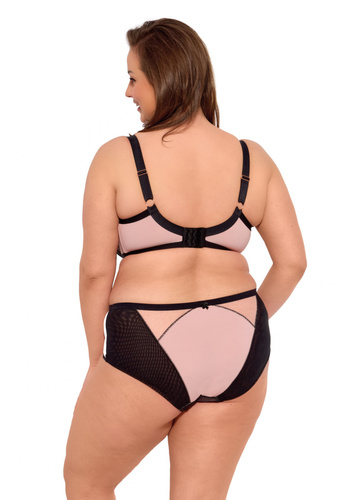 Biustonosz półusztywniany BS 1273 Aina Maxi Gaia czarny 