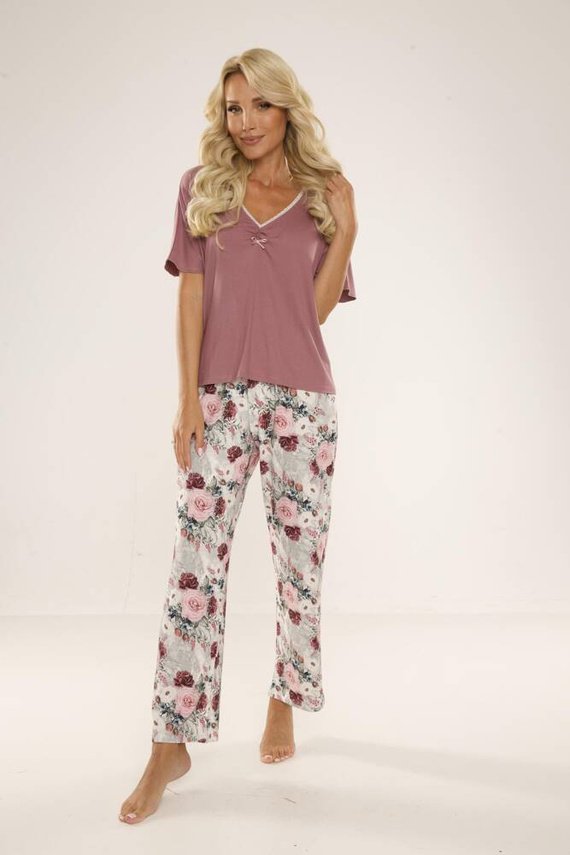 Piżama Damska 720 Finess Forex - jagoda