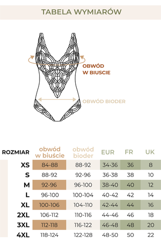 Desire body damskie Mefemi - cappuccino 