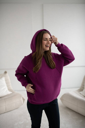 Bluza do karmienia Motherhood Milk&Love oversize fioletowy