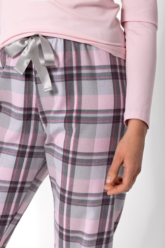 Piżama damska flanelowa Miracle Momenti Per Me pink 