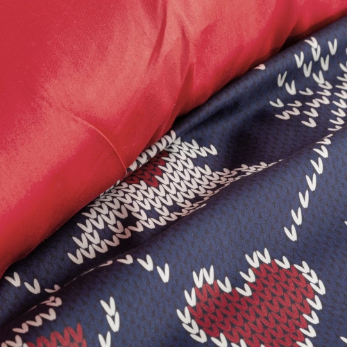 Pościel świąteczna Merry choinki Eurofirany - granatowy