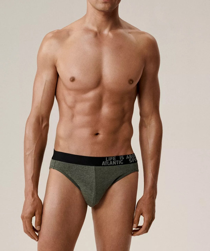 Slipy męskie Atlantic 3MP-209/25 – 3-pak, bawełniane, dopasowane