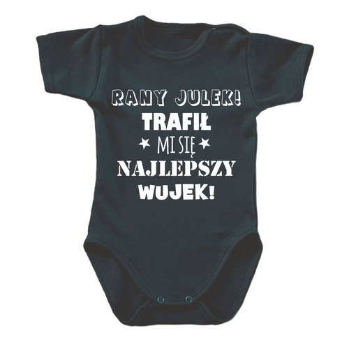 "Najlepszy Wujek" body krótki rękaw Moocha biały