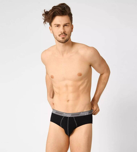 Slipy męskie 2-pak Men Start Midi C2P box Sloggi - Grey Combination