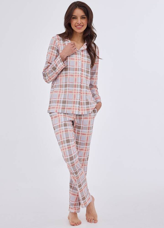 Piżama damska rozpinana 482/387 Sharon Cornette różowy