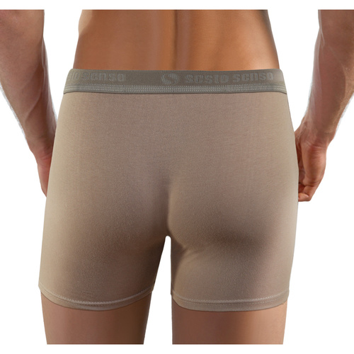 Bokserki męskie BM02 Cougar Sesto Senso - ciemnobeżowy 