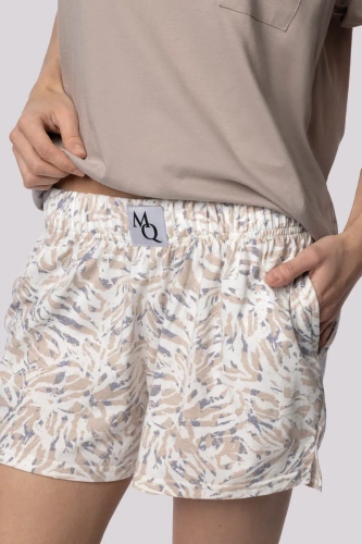 Piżama damska Joy shortsleeve Mona palm beige 