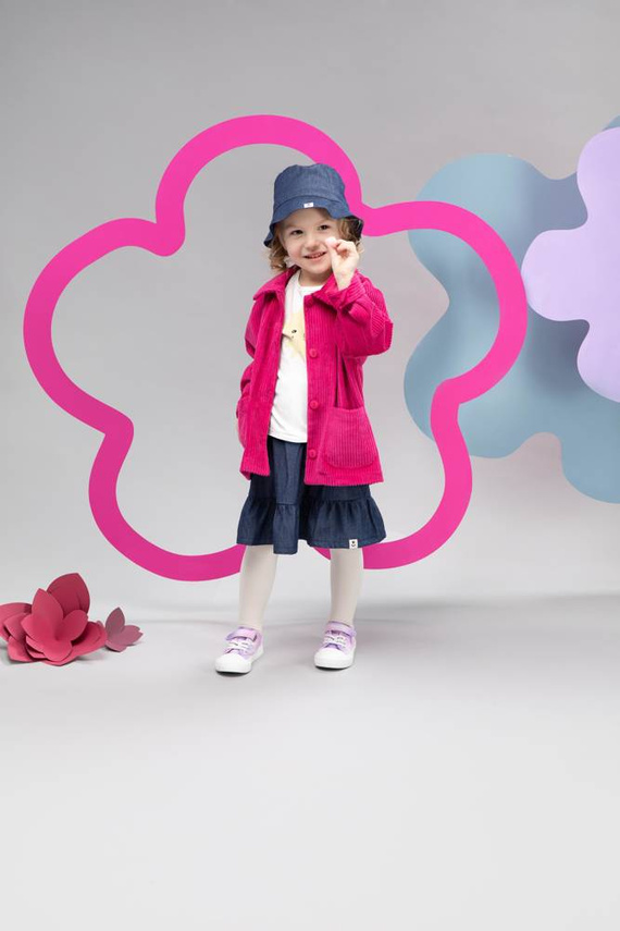 Spódniczka z marszczeniami Romantic Pinokio - jeans