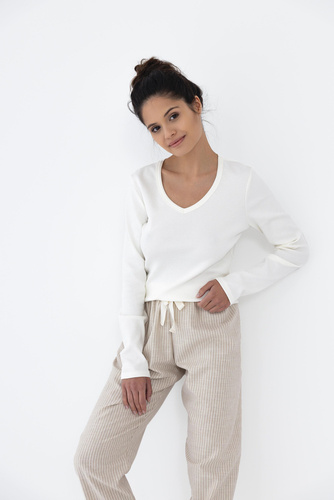 Piżama damska Dinah Sensis - śmietankowy-beżowy